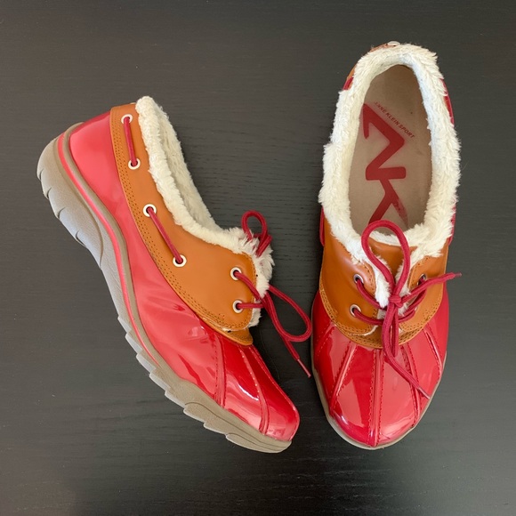 Anne Klein Shoes - Anne Klein Sport • Red Gamil Rain/Snow Booties 10M